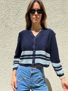 Vintage St.John cropped knit cardigan